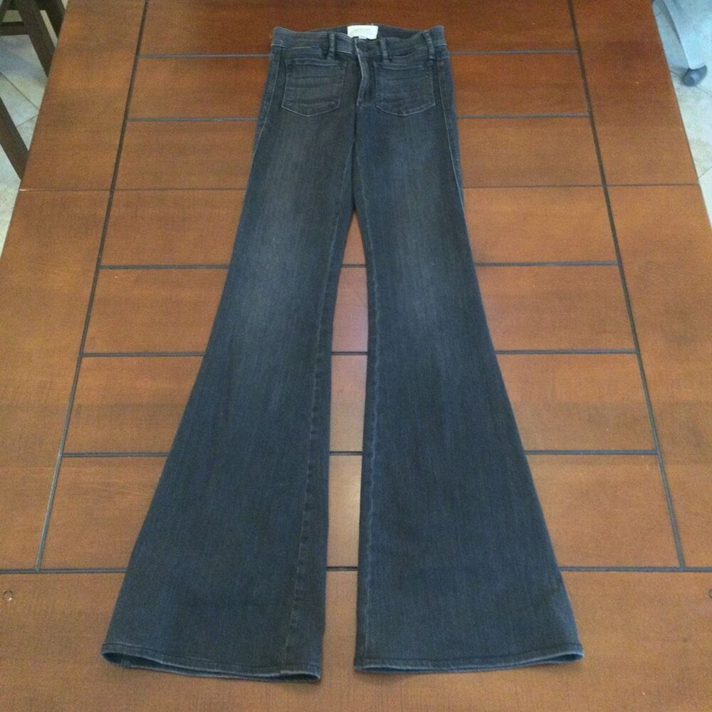 McGuire Inez Patch Pocket jeans black flared jeans 24